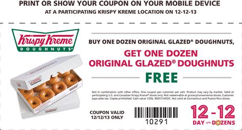krispy kreme 12 free donuts promo code